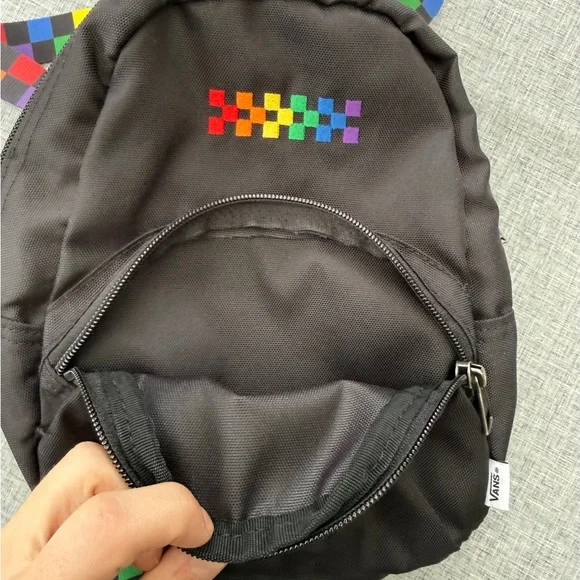 Vans Checkered Rainbow Mini Backpack - Picture 3 of 4